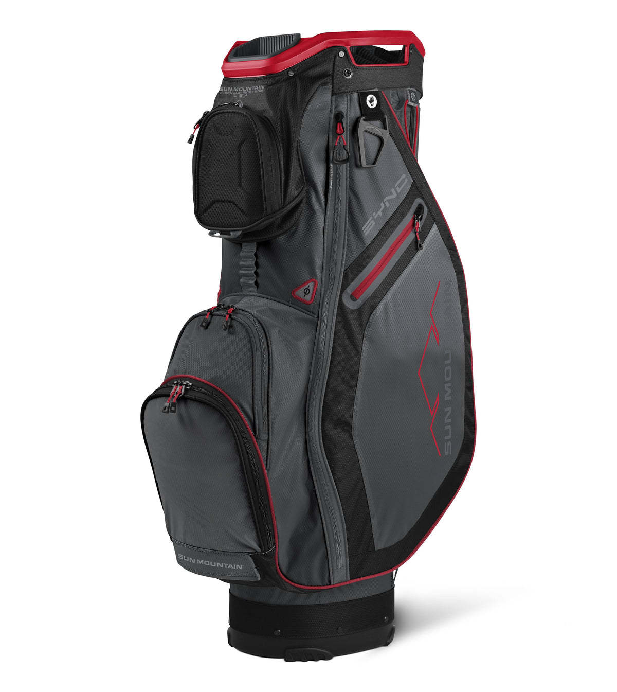 Gunmetal/Black/Red Cart Bag L19266