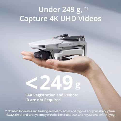 Mini 4K Drone Quadcopter with Camera, Under 249 g, 3-Axis Gimbal Stabilization, 10km Video Transmission, 31-Min Flight Bundle O89037