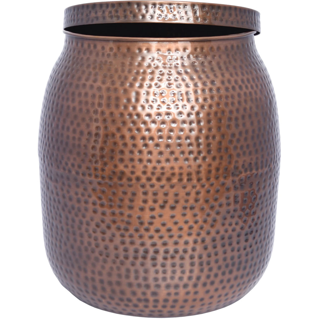 20 Hammered Finish Metal Garden Stool C41199