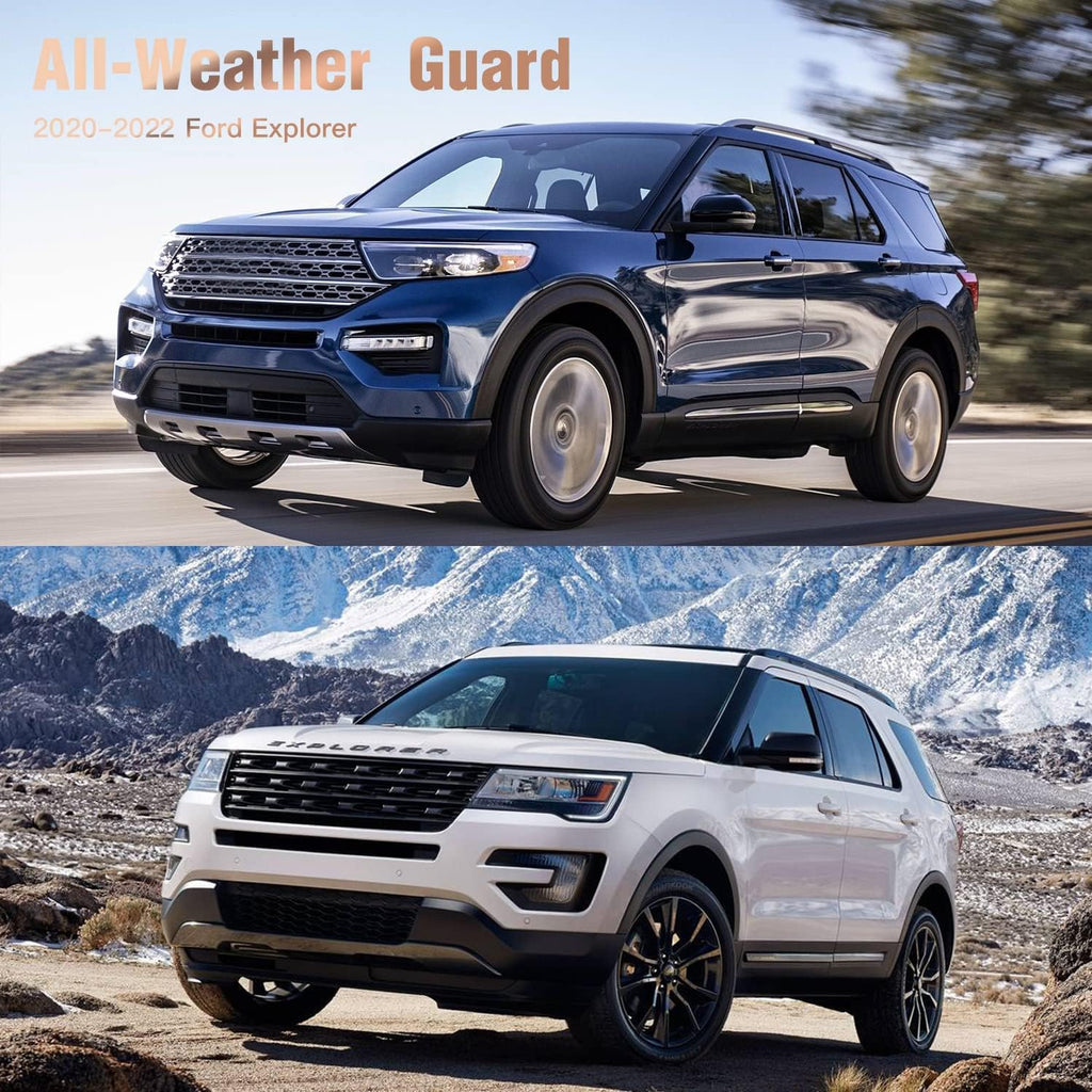 All-Weather Car Floor Mats Front and 2nd Row U9034