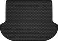 Black All Weather Rubber Car Floor Mats Front and Rear Row Set C8130