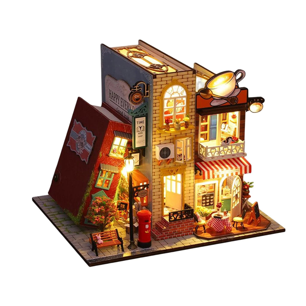 Miniature Dollhouse DIY with Dustproof Cover J201306