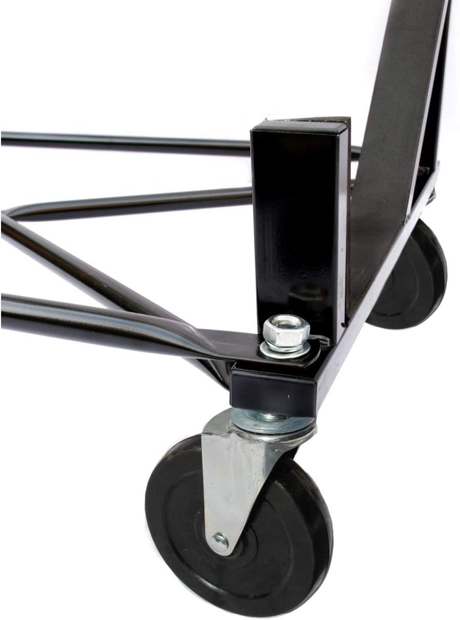 Heavy-duty Hardtop Stand Storage Cart with Castors and Strap O7044
