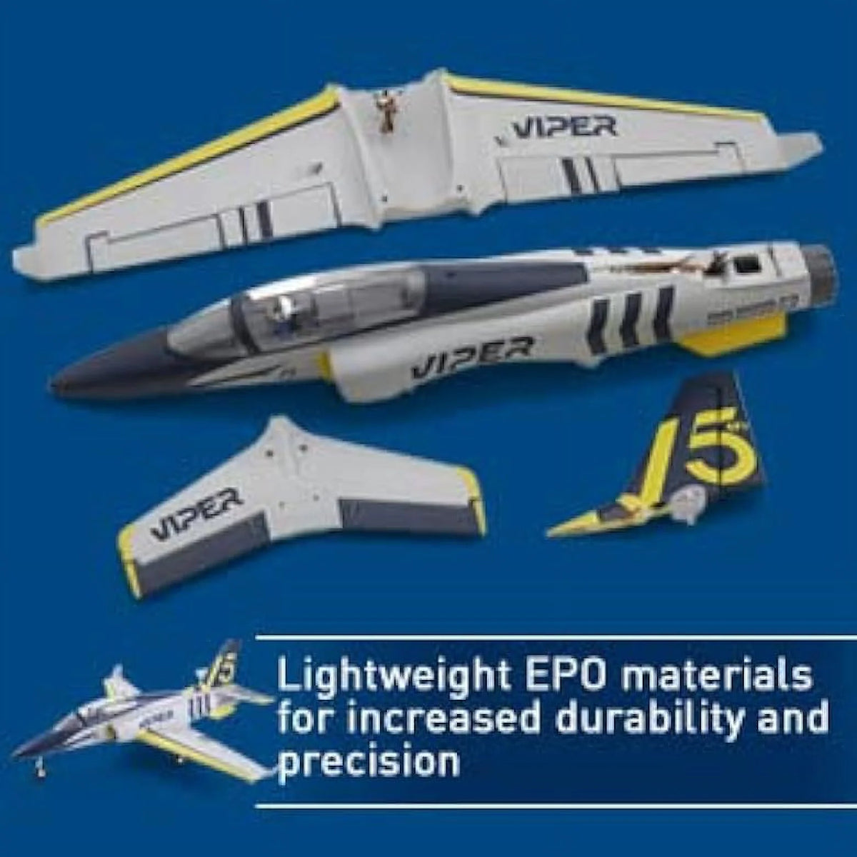 Navy Blue 70mm EDF RC Airplane Jet Z555