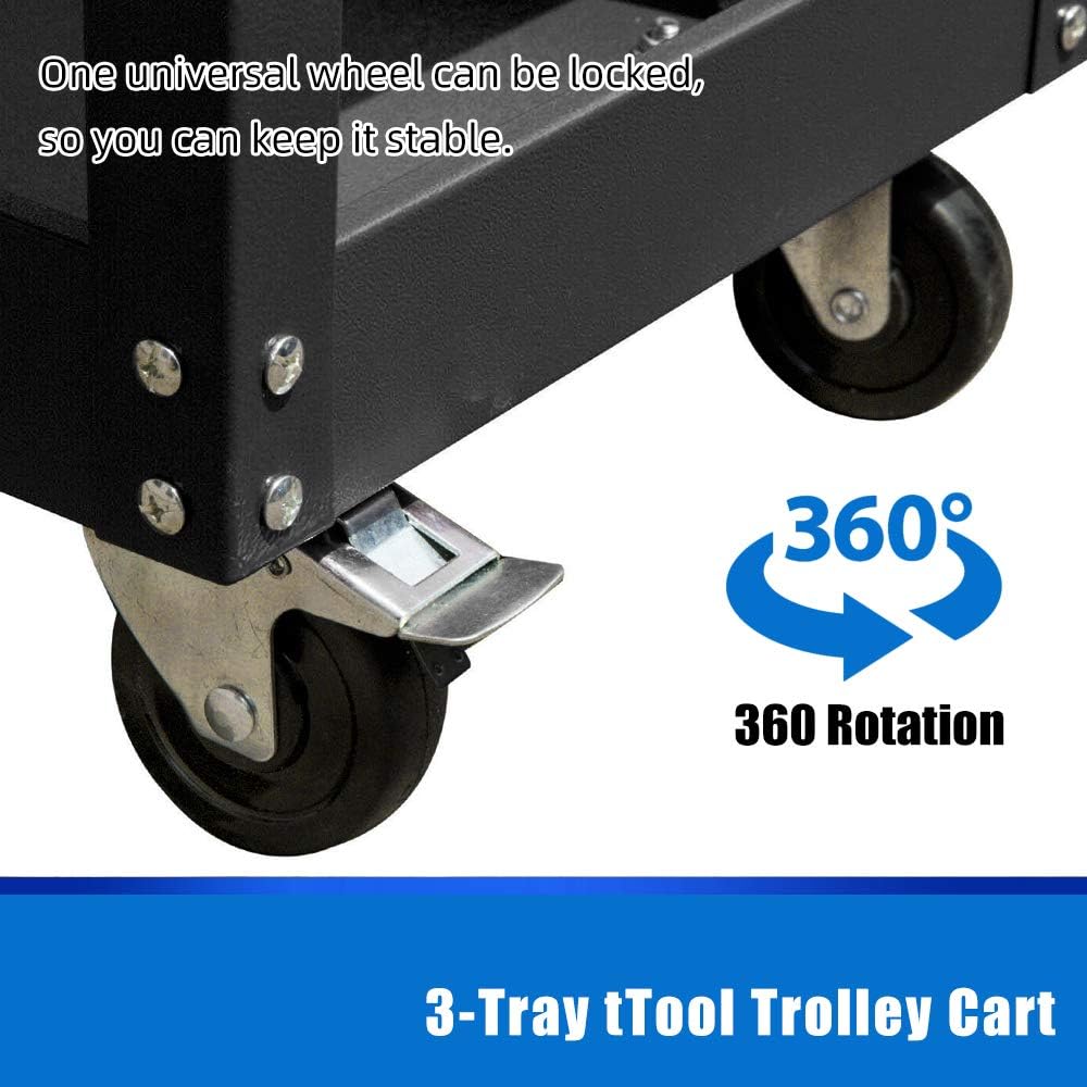 Heavy Duty Rolling Tool Cart with Wheels and Drawers O1858