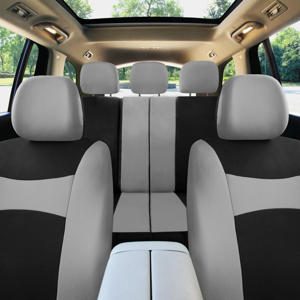 Cloth Car Seat Covers Full Set Split Bench G852