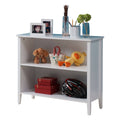 White Finish 2-Shelf Bookcase N967