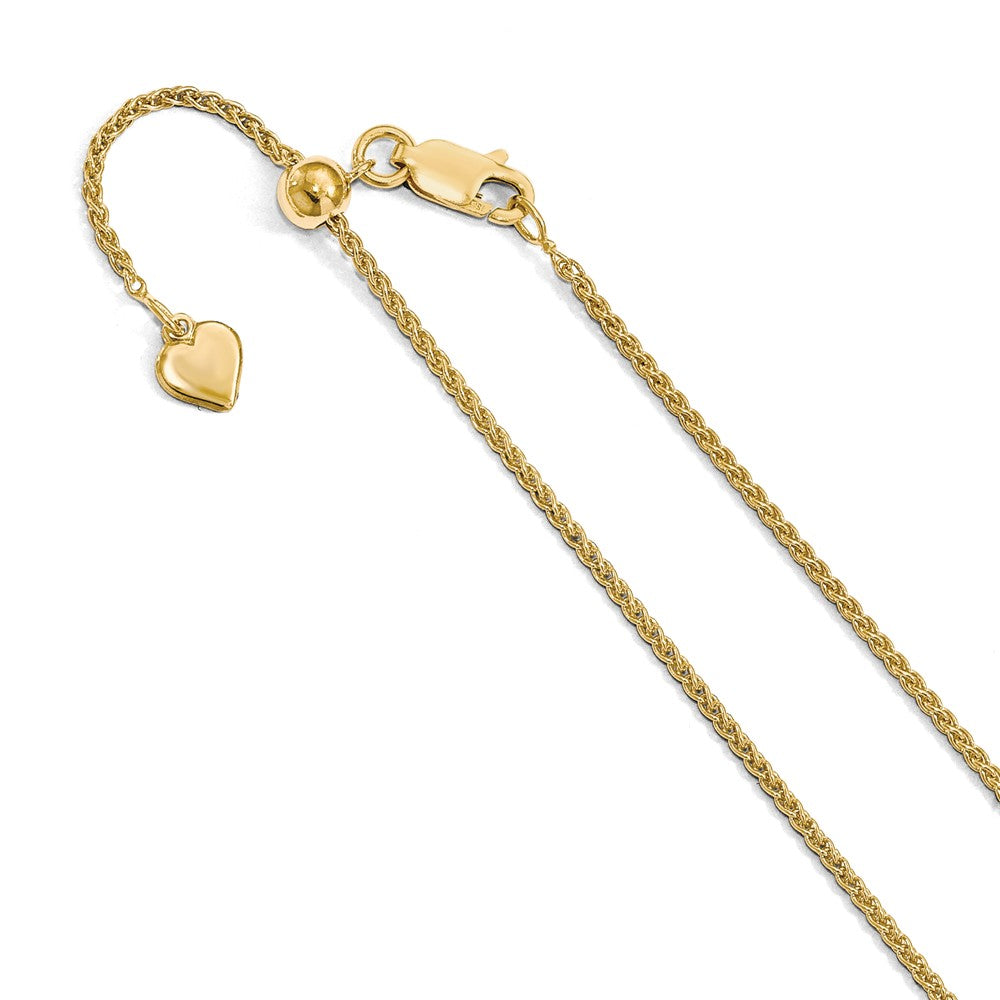 Gold Tone Plated Sterling Silver Wheat Chain Necklace, 22in H49080