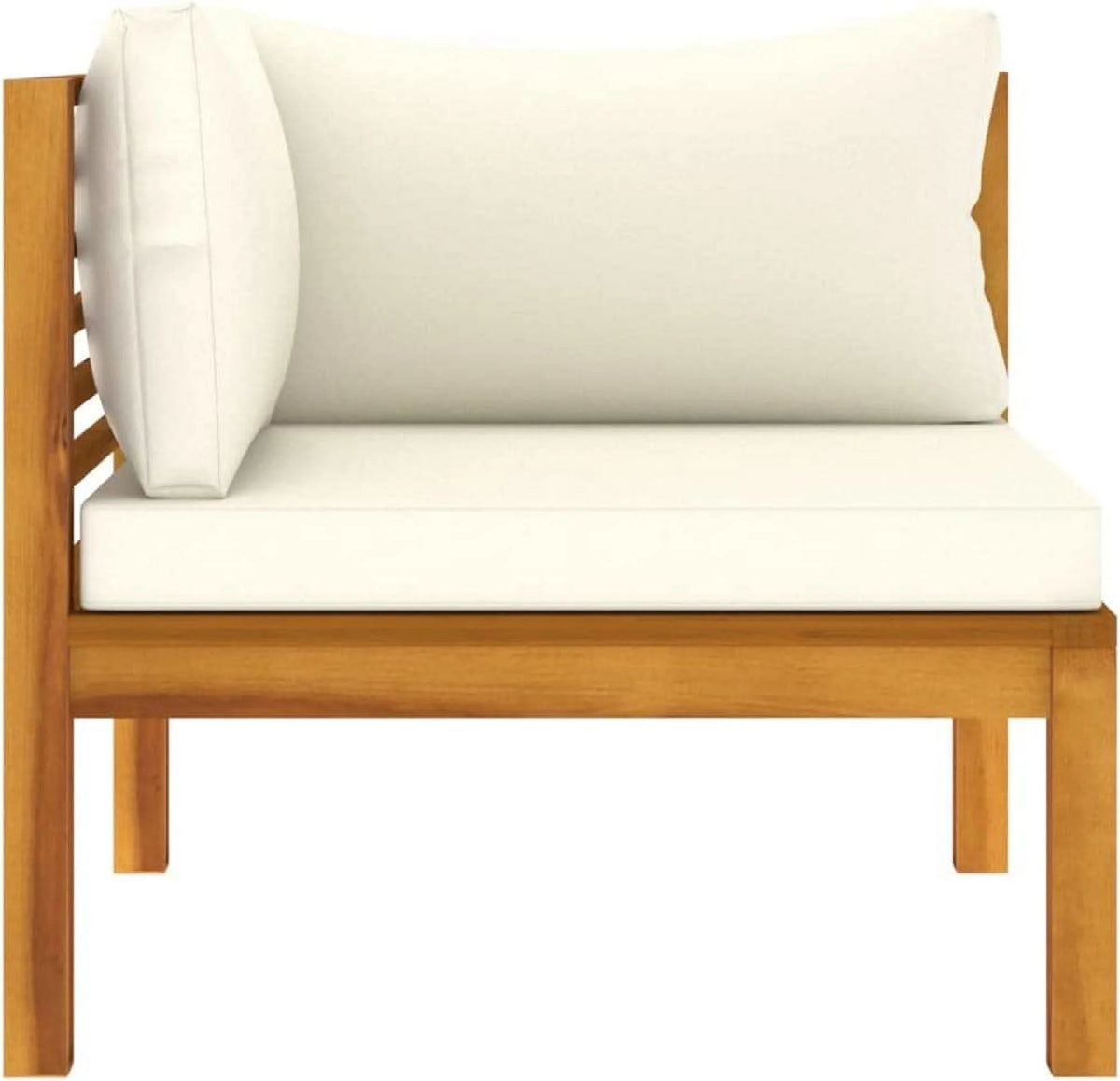 Patio Chairs with Tea Table and Cushions Acacia Wood Outdoor Furniture Set E38028