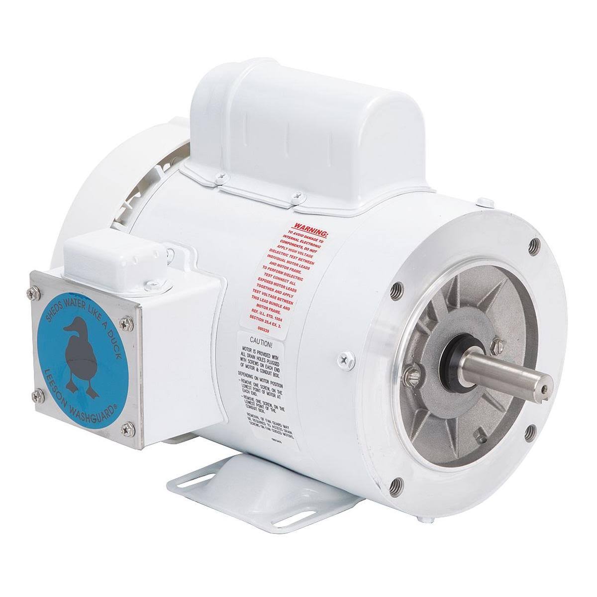 3/4 HP Washdown Motor, Epoxy Finish, Capacitor-Start, 1,725 RPM J503459