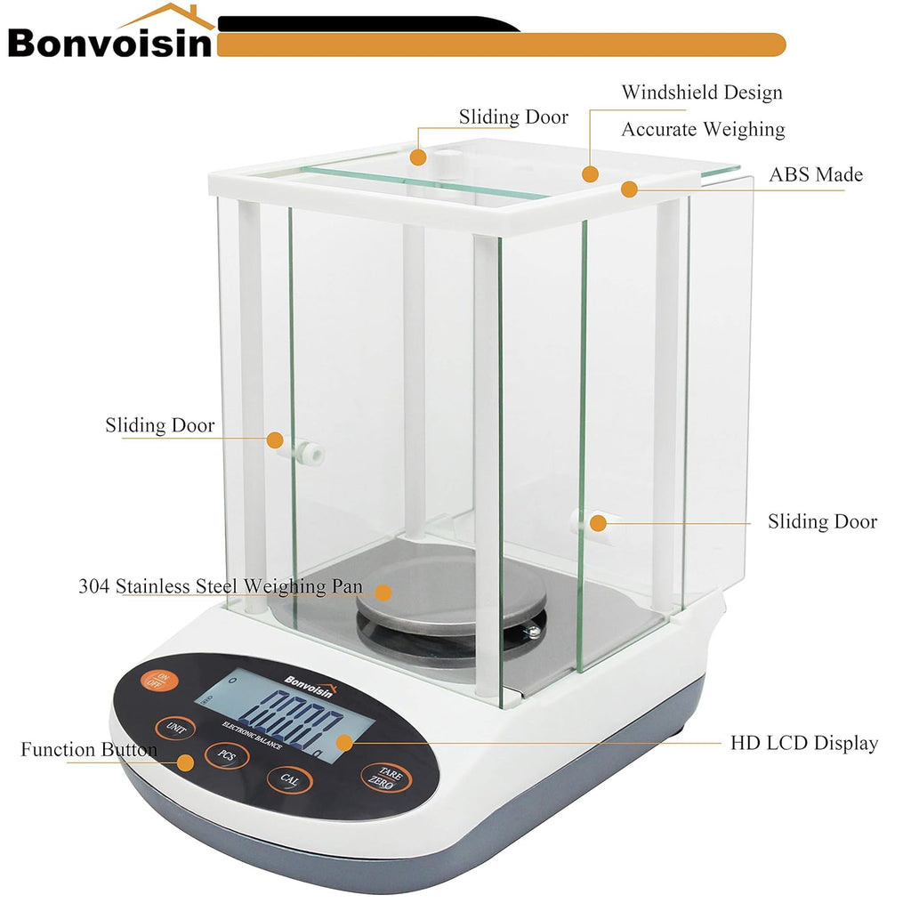 Analytical Balance 500g x 1mg Precision Lab Scale O716319