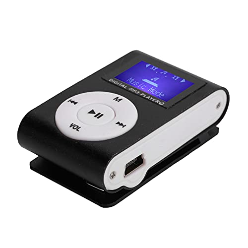 Portable mini MP3 music player with LCD screen and memory card slot (Black) O211