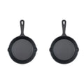 2pcs Mini Cast Iron Skillet Non-stick Frying Pan D613692