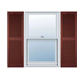 14 1/2 inch x 86 inch Vinyl Open Louver Shutters with Shutter-Loks (Per Pair) J71795