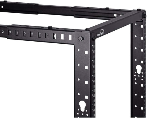 12U 4-Post Open Frame Server Rack Black B542