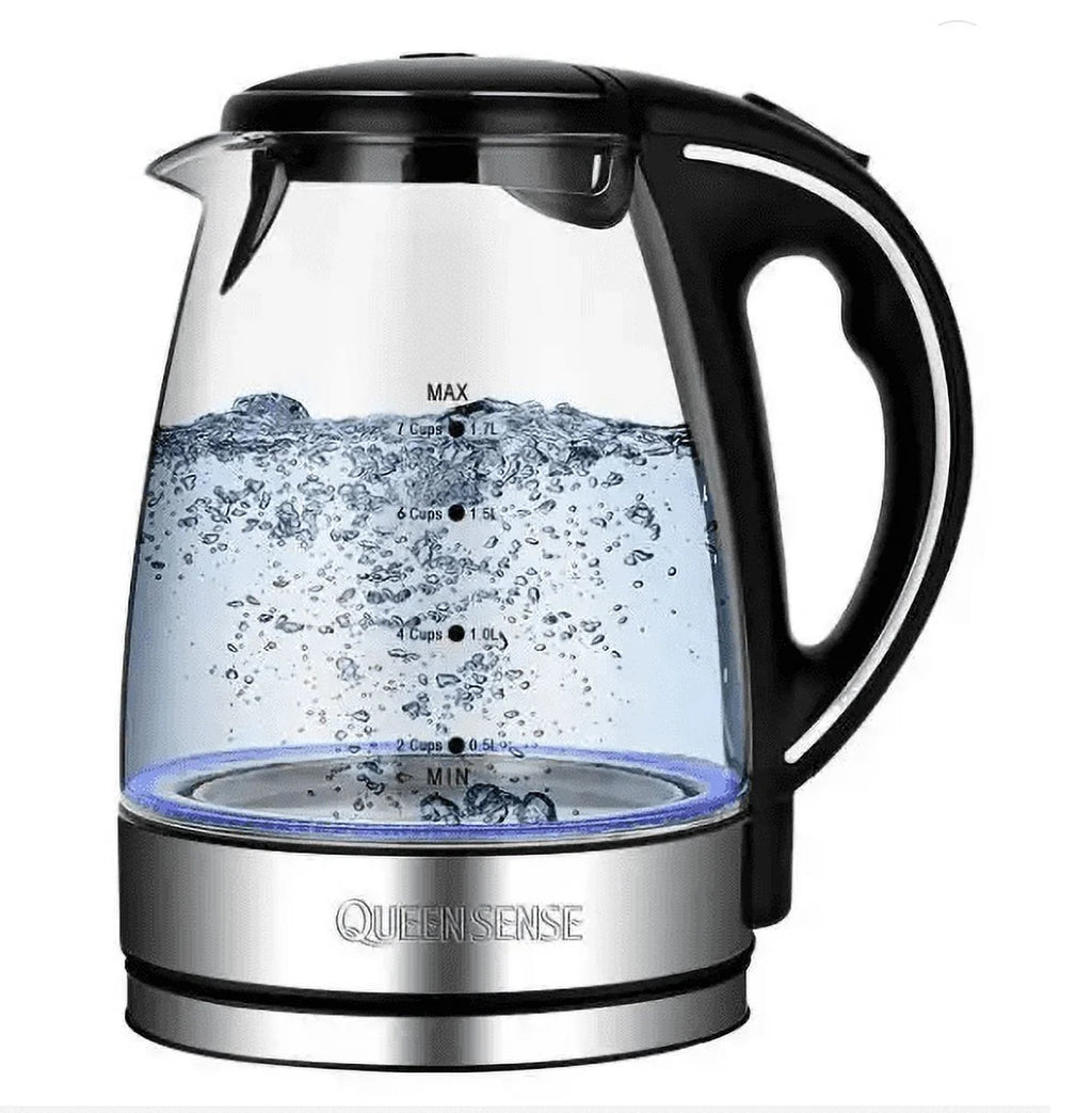 1.7L 360° Rotational Base Electric Glass Kettle X35624