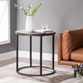 Round Industrial End Table 24 x 24 K4686