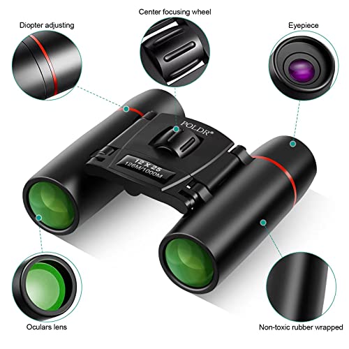 12X25 Small Compact Pocket Binoculars W6875