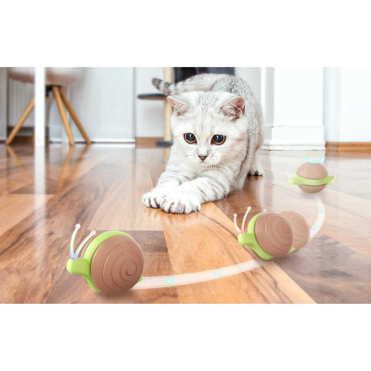 Smart Cat Toy Interactive Running Snail P206