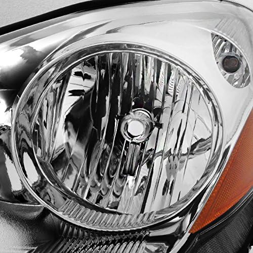 Chrome Halogen Headlights Driver Left + Passenger Right Side Replacement Pair Set T106
