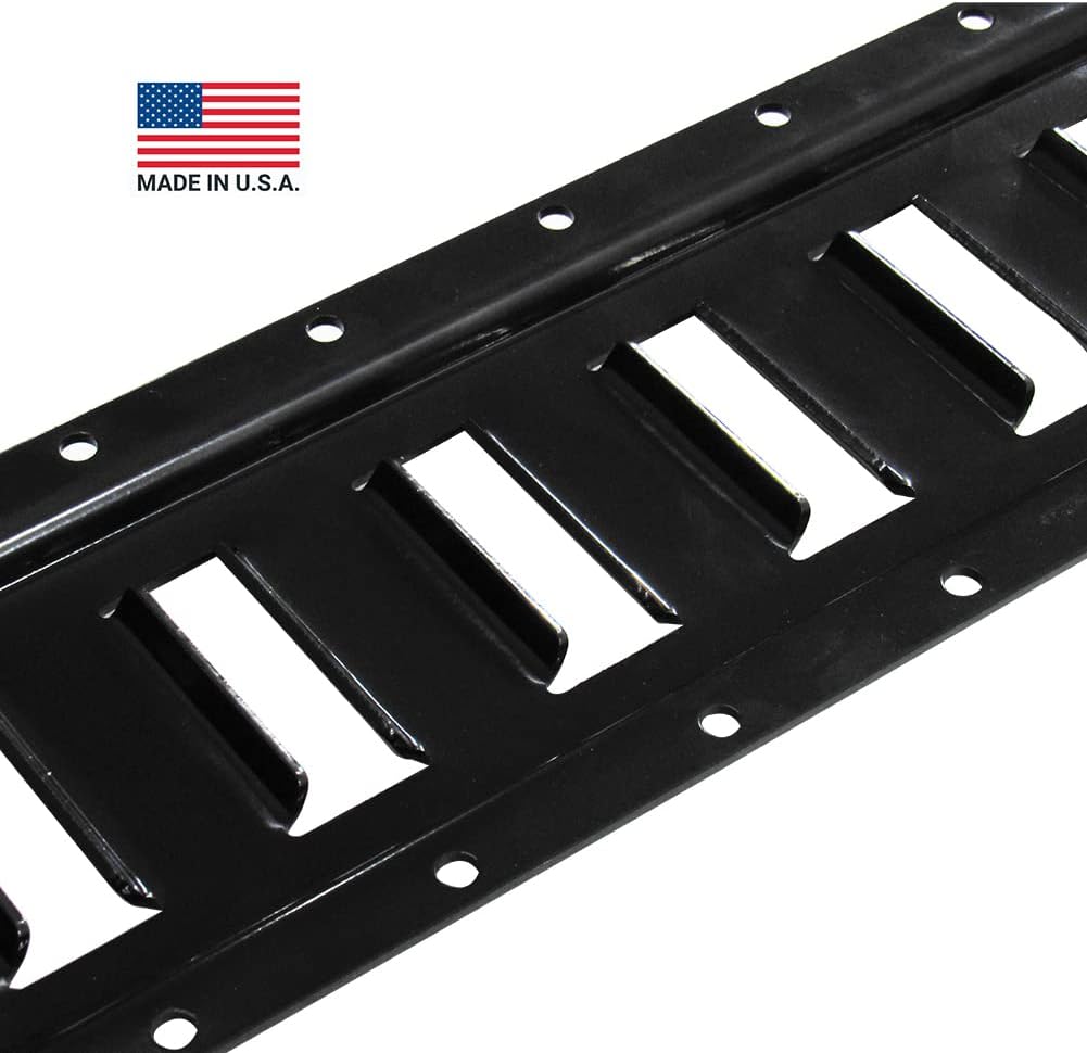 Black 5 FT Steel E-Track Rails 4 Pack Z366036