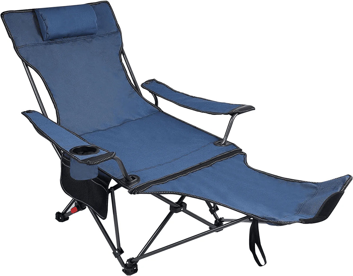 Adjustable Outdoor Folding Chair with Footrest D87532