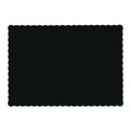 Black Scalloped Edge Placemats, 1000 Count A257317