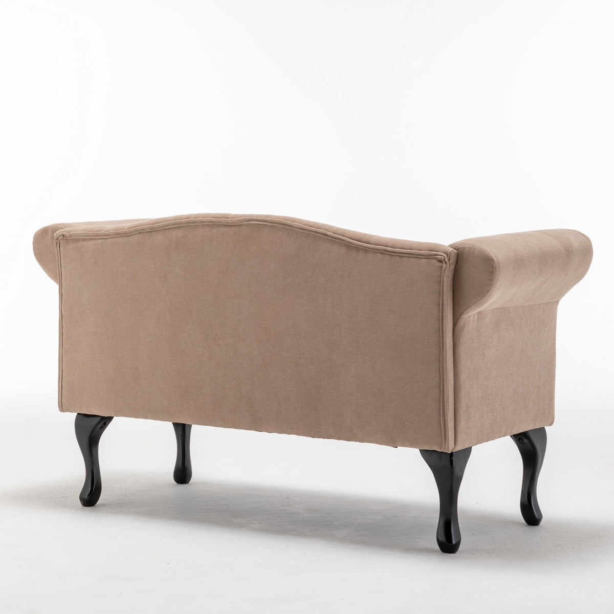 Mid Century Small Loveseat Sofa with Solid Wood Legs K80585