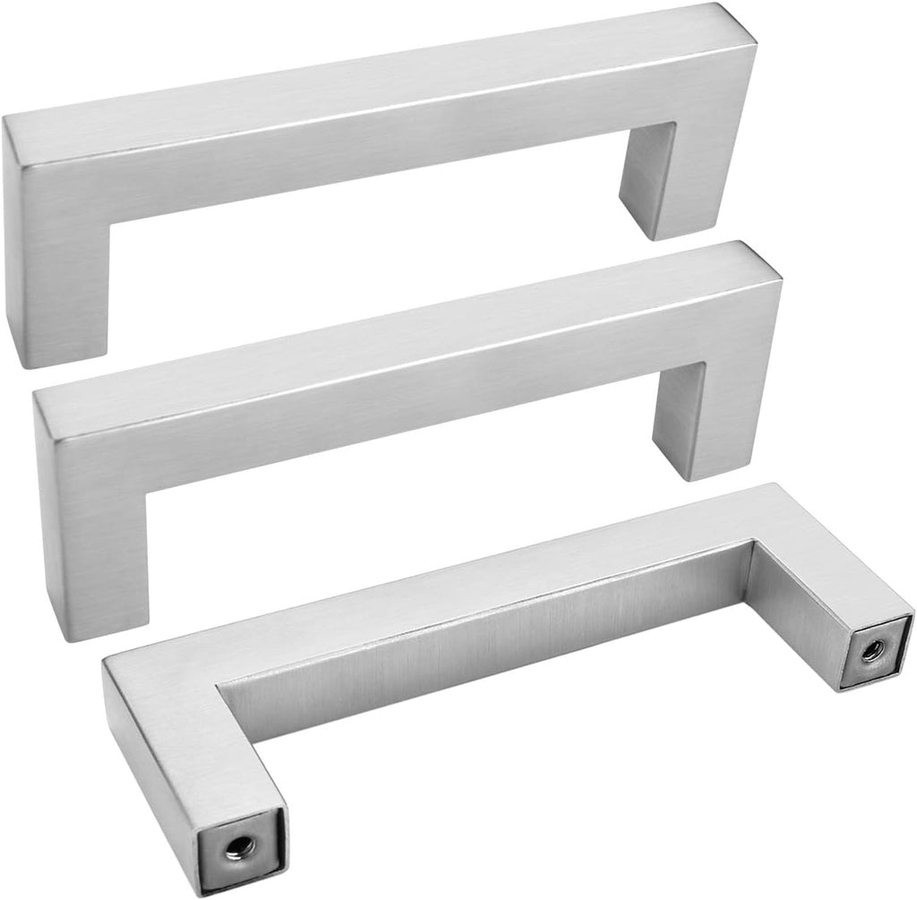10 Pack Brushed Nickel Stainless Steel Cabinet Pulls A506