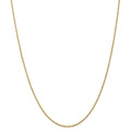 14kt Yellow Gold 1.6mm Solid Rope Chain 22 inch Lobster Clasp D622268