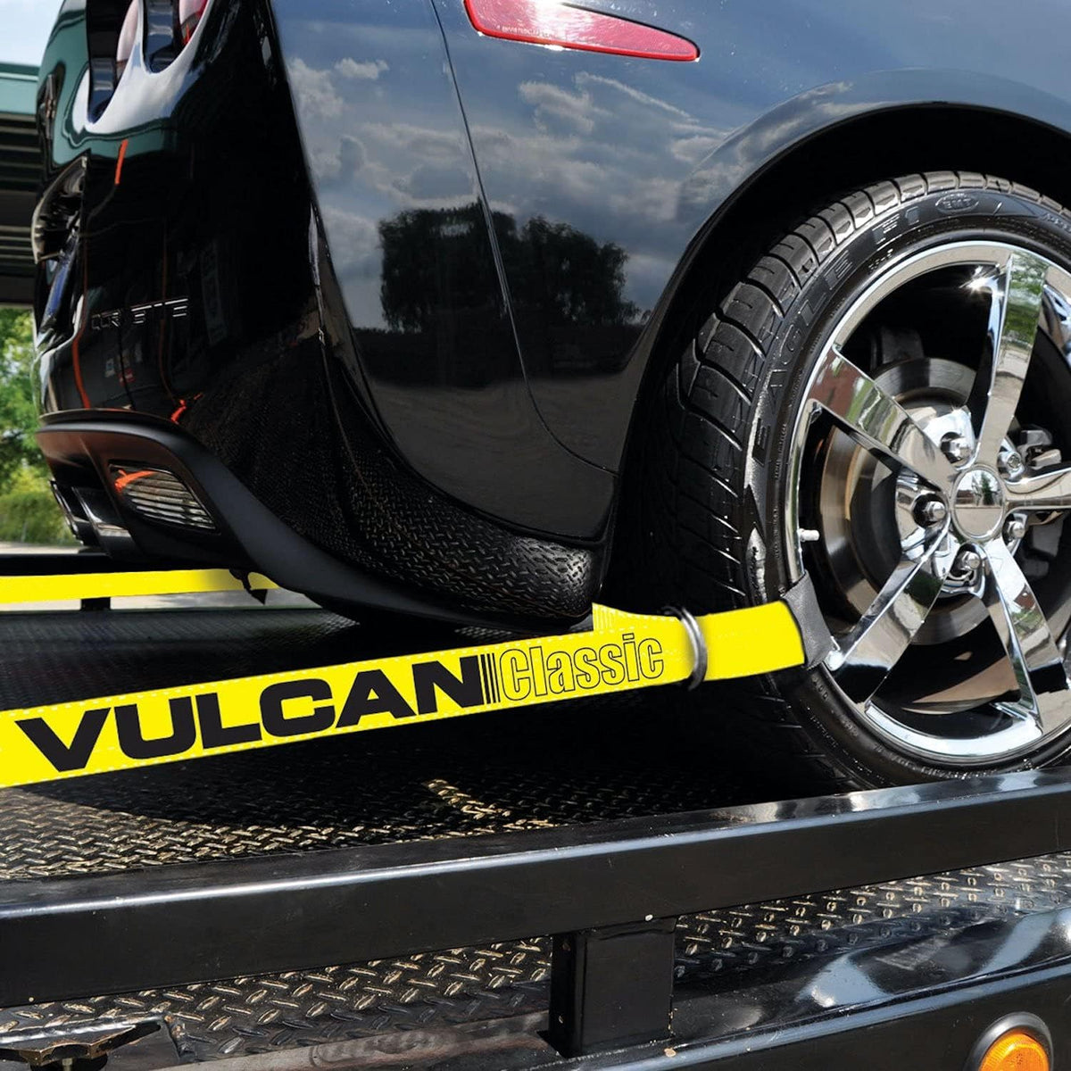 2 Inch x 12 Foot Yellow Loop Car Tie Down Straps X534