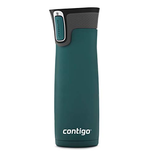 16oz Stainless Steel Travel Mug with Black Lid T68949