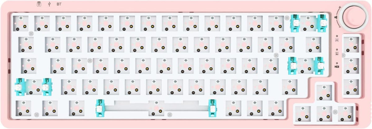 White 67 Keys Hot Swappable Mechanical Keyboard K816