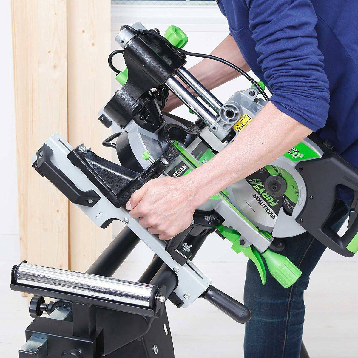 Compact Folding Miter Saw Stand with Quick Release T45890