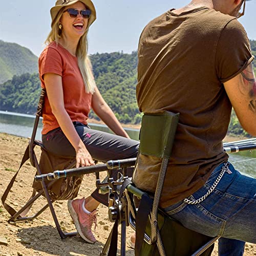Camouflage Folding Seat Stool with Storage Pocket J297556