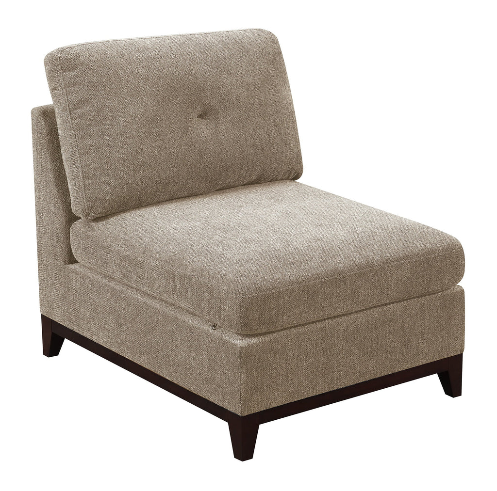 Chenille Camel U-Sectional Sofa Set 6pcs D316252