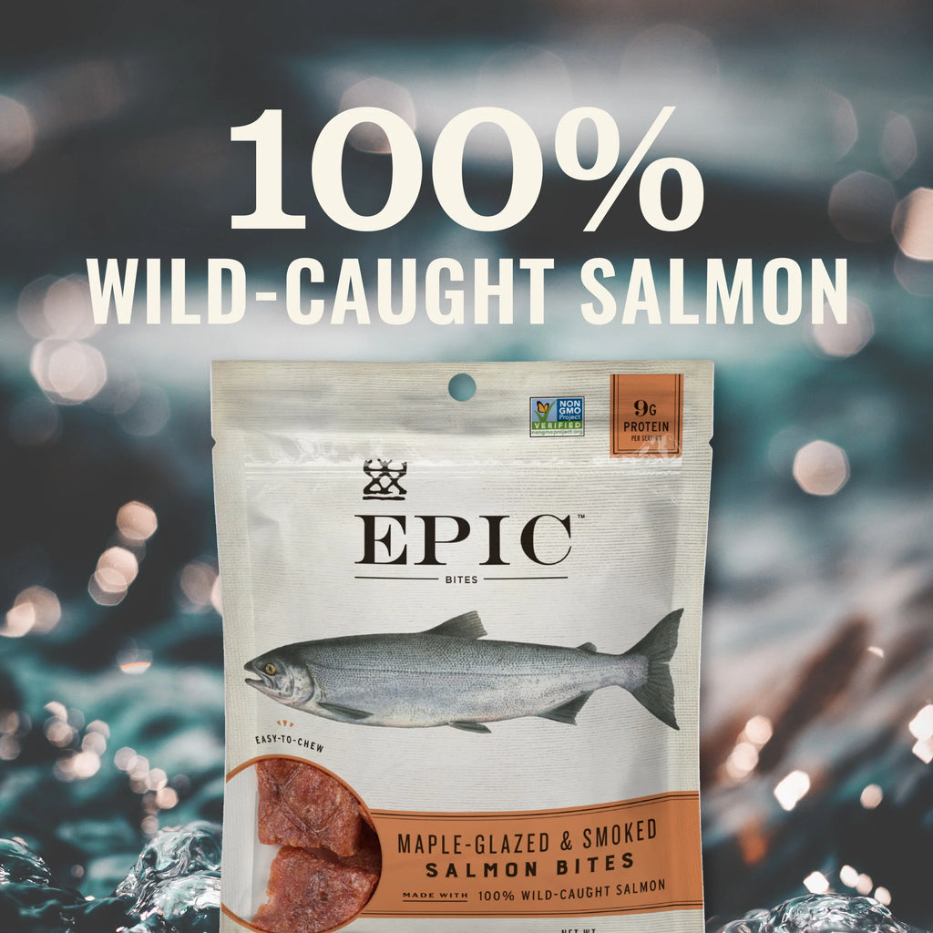 Salmon Bites, Wild Caught, 8 ct, 2.5 oz Pouches E96683