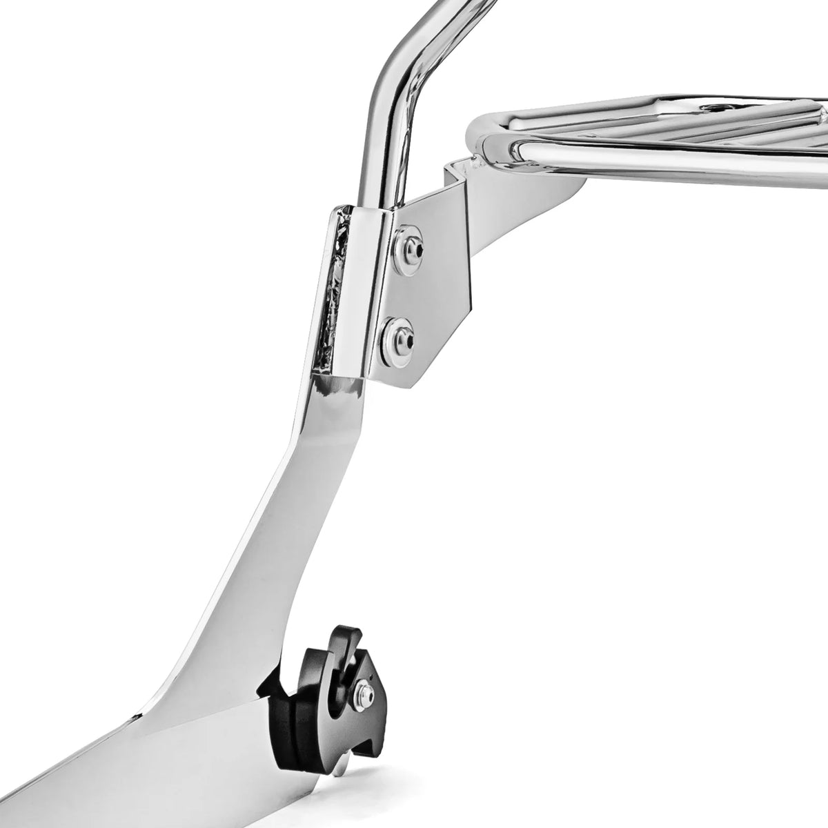 Chrome Passenger Backrest Sissy Bar and Luggage Rack for Harley Dyna N748240