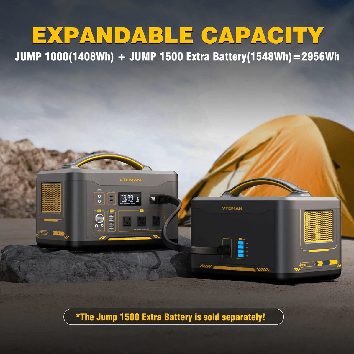 1000W Portable Power Station with 220W Solar Panels T689193