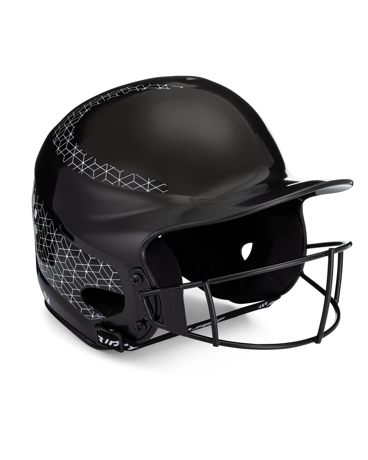 White Softball Batting Helmet L6172