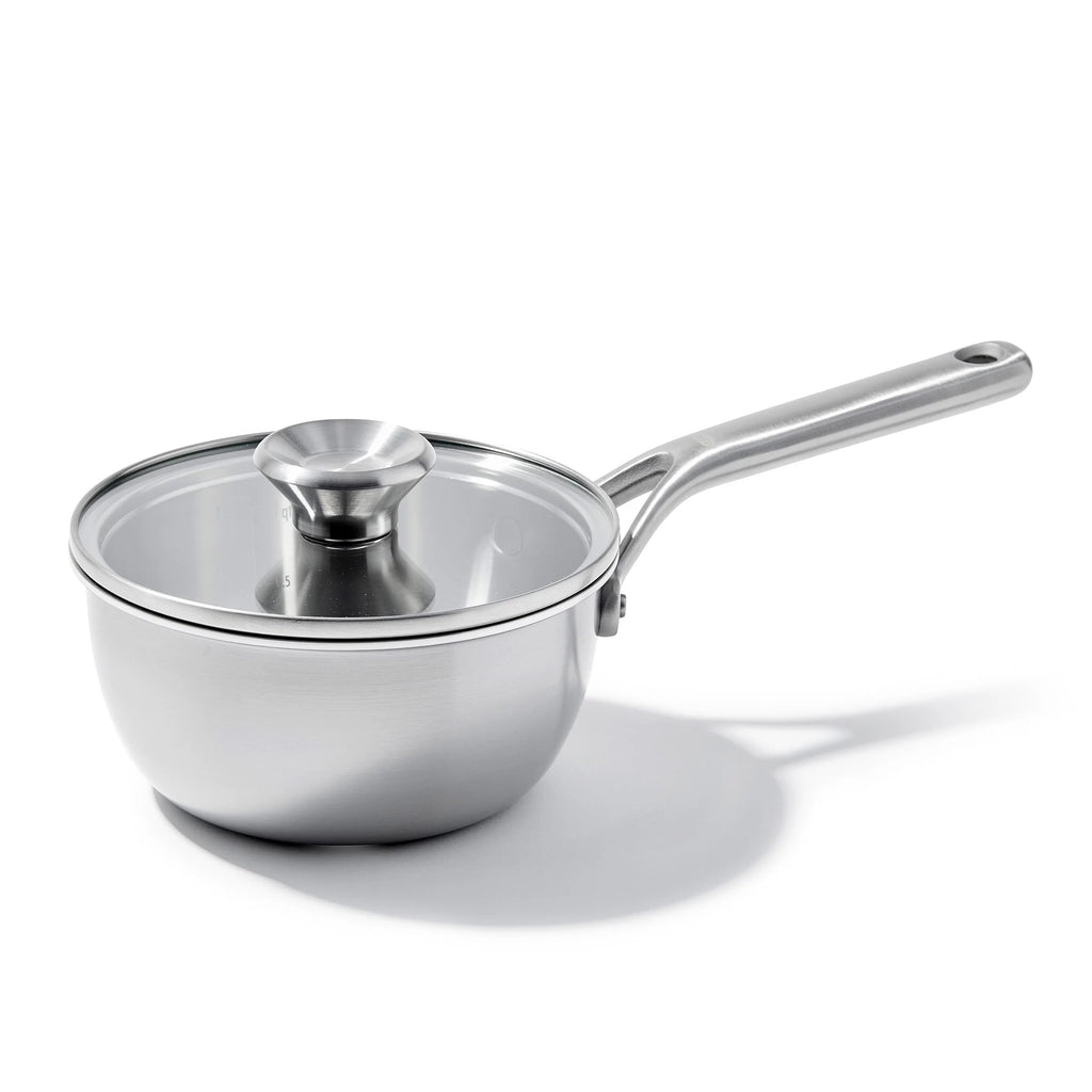 Stainless Steel 1.5Qt Chef's Pan with Lid Q877