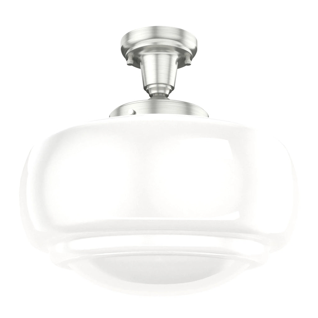 16 inch Cased White Glass Pendant Ceiling Light M518913