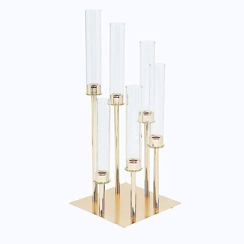 Gold 24 in Tall Candelabra Candle Holder Z919998