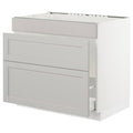 White Base Cabinet with Sink and Waste Sorting J2187