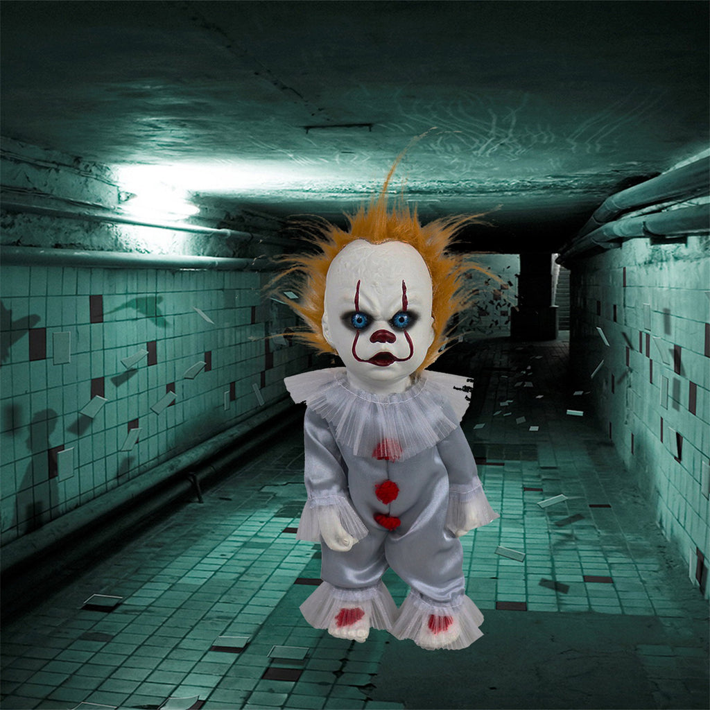Halloween Plush Dolls Toys Stuffed Scary Clown Cat Ornaments O4373