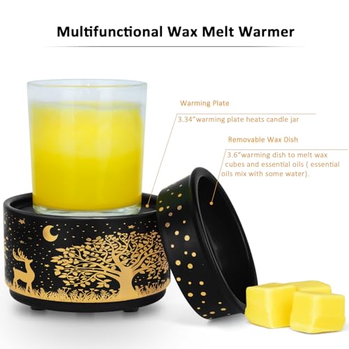 Wax Melt Warmer with Timer, Silicone Liner, Auto Shut Off L1358