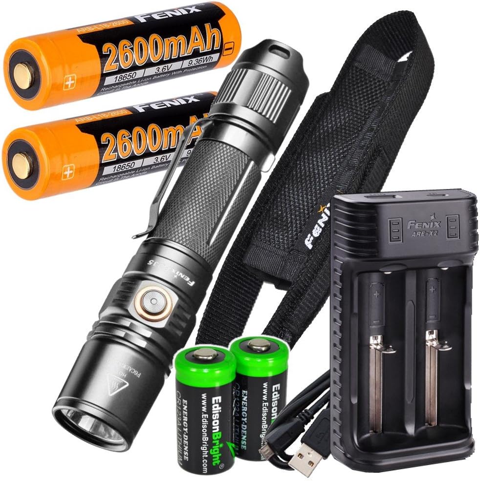 1000 Lumen Tactical Flashlight with Rechargeable Batteries H991804
