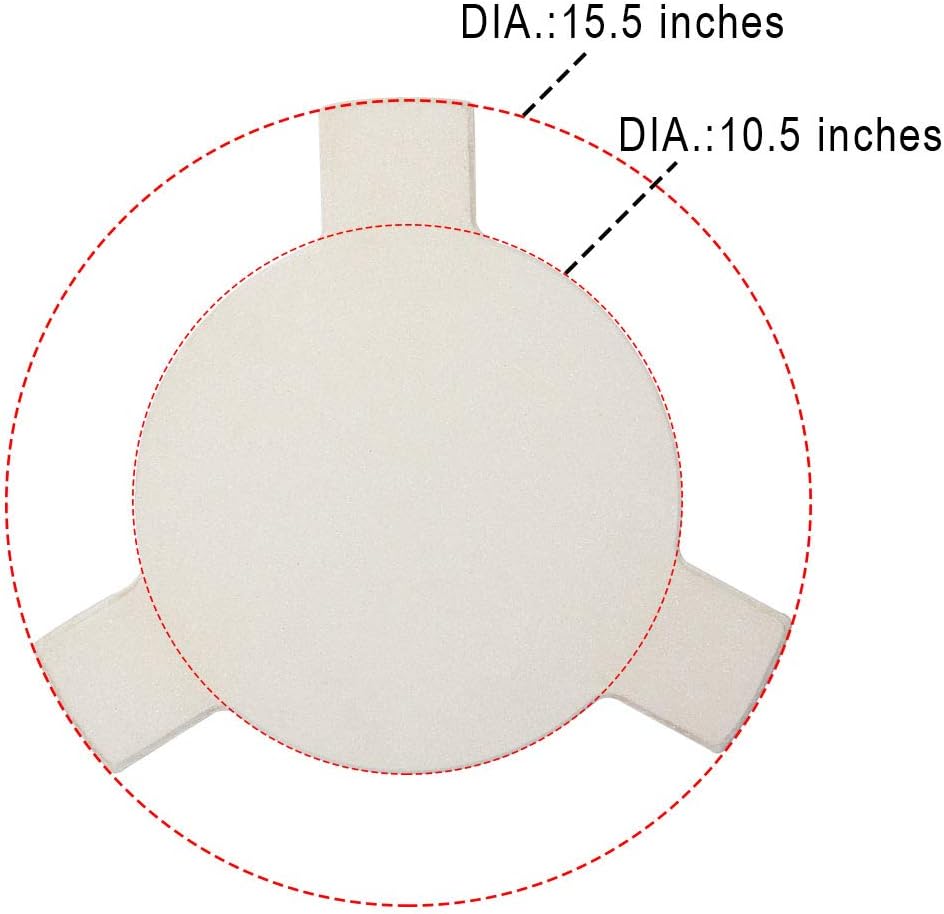 Ceramic Heat Deflector Pizza Stone Smoking Stone R3275