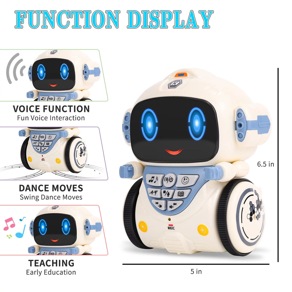Kids Robot Toys with Voice Control Speech Recognition Singing Dancing Interactive Robot A4880