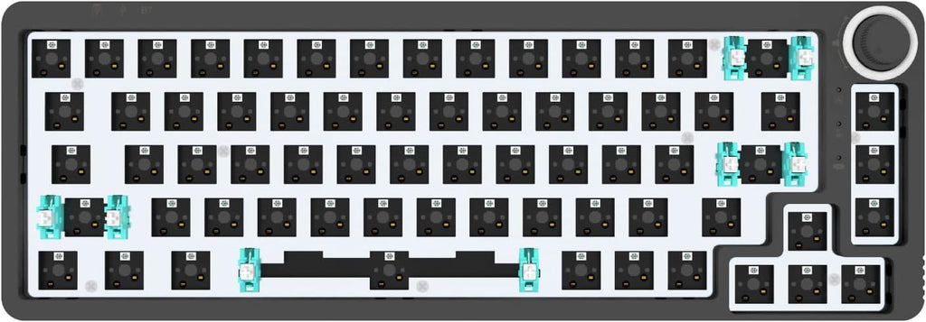 White 67 Keys Hot Swappable Mechanical Keyboard K816